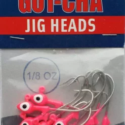 Hooks/Jig Heads Sea Striker Got-Cha Jig Heads Pink 1/8oz 10pk