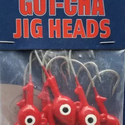 Sea Striker Got-Cha Jig Heads Red 1/2oz 10pk