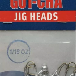 Hooks/Jig Heads Sea Striker Got-Cha Round Jig Heads Unpainted 1/16oz 10pk 5 Hooks/Jig Heads Sea Striker Got-Cha Round Jig Heads Unpainted 1/16oz 10pk