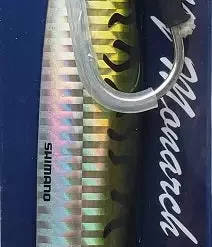 Lures & Bait Shimano Butterfly Monarch Jigs Green Mackerel JUM16TEGM