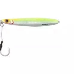 Lures & Bait Shimano Flat-Side Butterfly Jigs Chartreuse/Silver BFLFS168CS