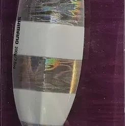 Lures & Bait Shimano Flat-Fall Butterfly Jigs Zebra Glow BFLFF200ZG