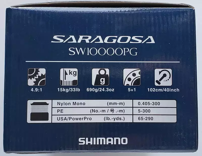 Reels Shimano Saragosa SRG10000SWAPG Spinning Reel 8 Reels Shimano Saragosa SRG10000SWAPG Spinning Reel
