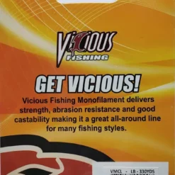 Vicious Monofilament Fishing Line 10lb 330yds VMCL10 Line/Leaders