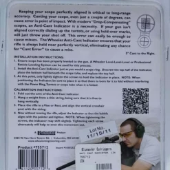 Wheeler Engineering Anti Cant Indicator 1-Inch Hunting 7 Wheeler Engineering Anti Cant Indicator 1-Inch Hunting