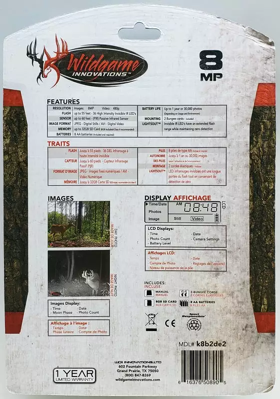 Wildgame Innovations Wildgame Cloak 8 Lightsout Trail Camera K8B2DE2 4 Wildgame Innovations Wildgame Cloak 8 Lightsout Trail Camera K8B2DE2