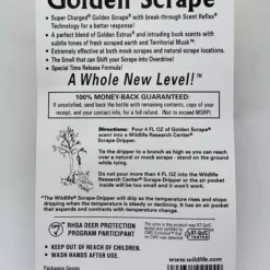 Wildlife Research Golden Scrape 4oz 242-4 Game Scents & Covers