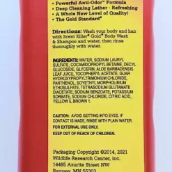 Wildlife Research Scent Killer Gold Body Wash & Shampoo 24oz 1241 Hunting