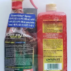 Hunting Wildlife Research Scent Killer Gold Clothing Spray 48oz Combo