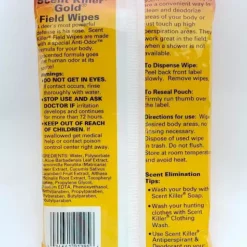 Hunting Wildlife Research Scent Killer Gold Field Wipes 24pk 1295