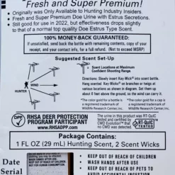 Wildlife Research Special Golden Estrus 1oz 405