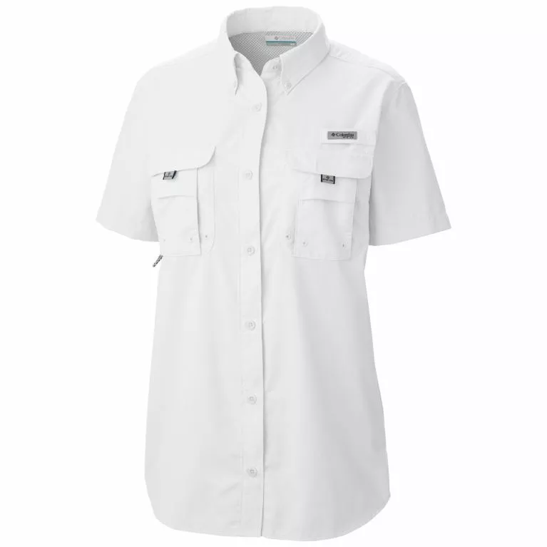 Columbia Sportswear Columbia Women’s PFG Bahama™ White Short Sleeve Shirt FL7313 3 Columbia Sportswear Columbia Women’s PFG Bahama™ White Short Sleeve Shirt FL7313