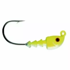 Hooks/Jig Heads Bass Assassin Chartreuse Flash Jighead 1/8oz 4ct JA06005
