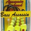 Bass Assassin Chartreuse Flash Jighead 1/4oz 4ct JA07005