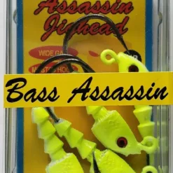Hooks/Jig Heads Bass Assassin Chartreuse Flash Jighead 1/8oz 4ct JA06005