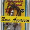 Bass Assassin Lead/Red Eye Jighead 1/4oz 4ct JA07001