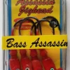 Bass Assassin Red Jighead 1/16oz 4ct JA05002