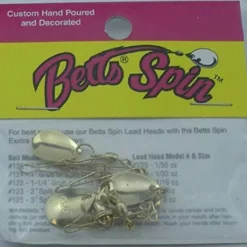 Bett's Betts Jig Spinner Blades Gold Sz0 5pk
