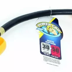 Camco 30AM/50AF Power Grip 18" Dogbone - 90M/90F 125V/3750W Adapter 55185 RV And Camping