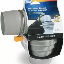 RV And Camping Camco RV Sewer Elbow & 4-in-1 Adapter 39144