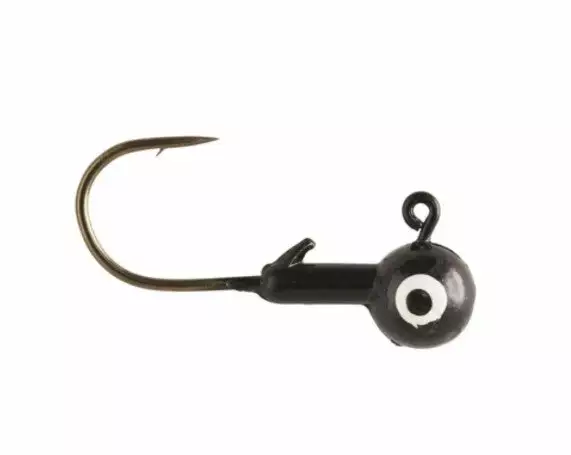 Eagle Claw Ball Head Jigs 1/8oz 10pk Black 3 Eagle Claw Ball Head Jigs 1/8oz 10pk Black