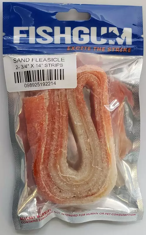 Lures & Bait FISHGUM Excite The Strike Sand Fleasicle 3 Lures & Bait FISHGUM Excite The Strike Sand Fleasicle