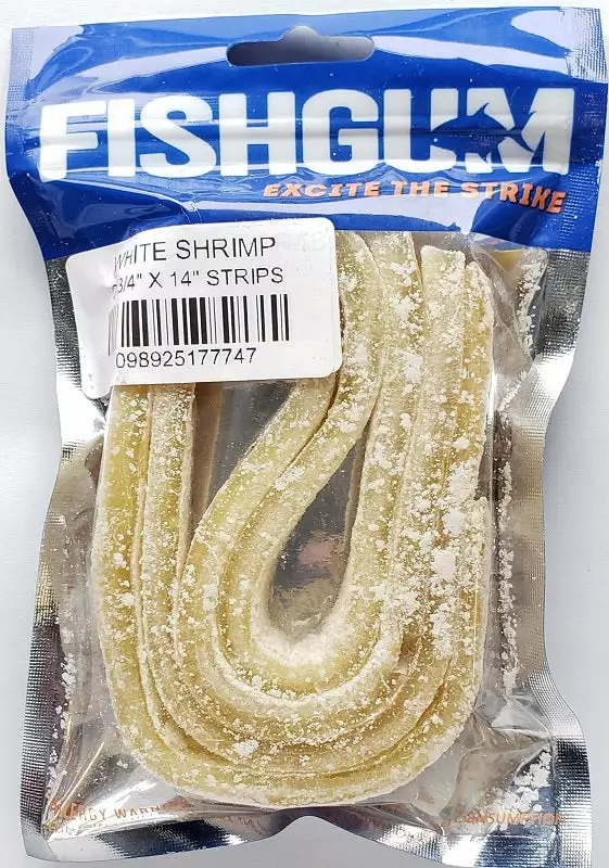 FISHGUM Excite The Strike White Shrimp 3 FISHGUM Excite The Strike White Shrimp
