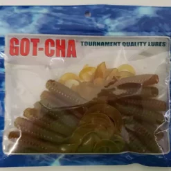 Sea Striker Got-Cha Curltail Grub Rootbeer 4" 20pk Lures & Bait
