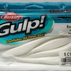 Berkley Gulp! Jerk Shad White 6" 5pk