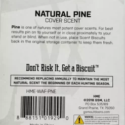 HME Products HME Scent Biscuit Pine Scent 3 Pack HME-WAF-PNE Hunting