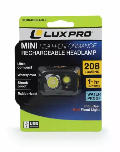 Lux-Pro LP720 HP Rechargeable LED Headlamp 208 Lumens 5 Lux-Pro LP720 HP Rechargeable LED Headlamp 208 Lumens