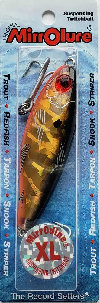 MirrOlure MirrOdine XL Suspending Twitchbait 27MR-808BG Lures & Bait 4 MirrOlure MirrOdine XL Suspending Twitchbait 27MR-808BG Lures & Bait