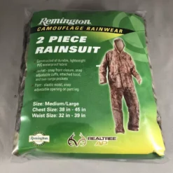 Remington Camouflage 2 Piece Rainsuit Realtree AP 8033 Hunting Clothing