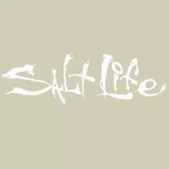 Salt Life Medium Decal White