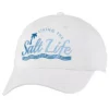 Salt Life Living The Salt Life Women's Hat White SLG287 2 Salt Life Living The Salt Life Women's Hat White SLG287