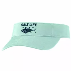 Women Salt Life Visor Red White And Bluefin Aruba SLM20100