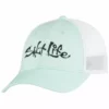 Men's Caps & Visors Salt Life Men's Fish Dive Surf Stretch Fit Hat Aruba Blue SLM297