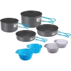 RV And Camping Stansport 4-Person Hard Anodized Cook Set 251