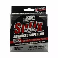 Sufix 832 Advanced Superline Braid Ghost 40lb 150yds Line/Leaders