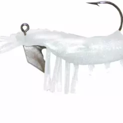Lures & Bait Vudu Jumbo Shrimp Pearl/Chartreuse 4" 2pk