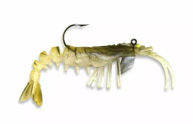 Lures & Bait Vudu Shrimp Gold 3-1/4" 2pk 3 Lures & Bait Vudu Shrimp Gold 3-1/4" 2pk