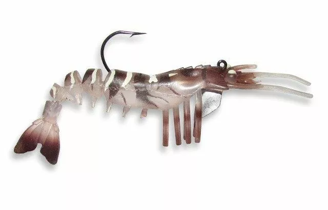 Vudu Shrimp Tiger 3-1/4" 2pk Lures & Bait 3 Vudu Shrimp Tiger 3-1/4" 2pk Lures & Bait